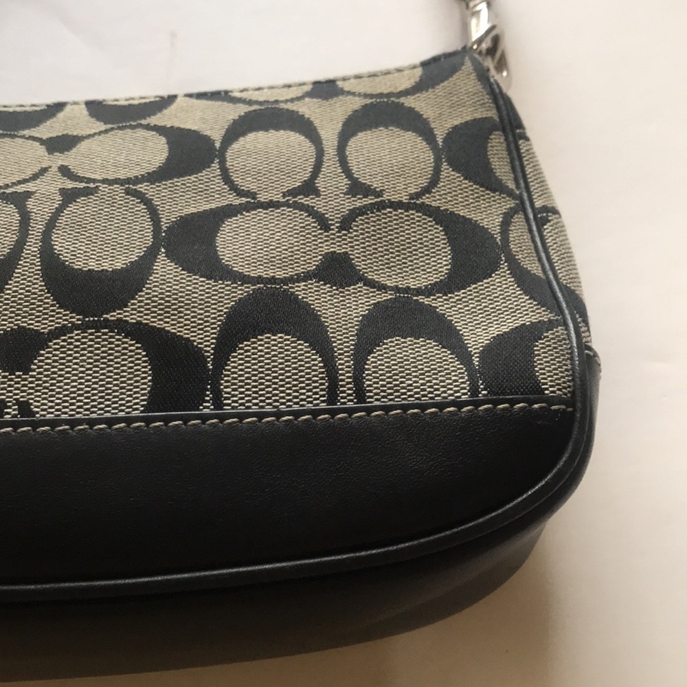 Vintage Y2k Coach Demi Mini Bag Baguette Small Purse 90‘s 2000‘s Black Gray Cute - Picture 5 of 16